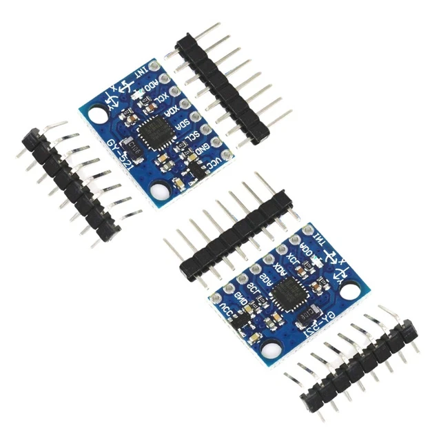 PEMENOL 3 pz MPU-6050 modulo giroscopio a 3 assi 3 assi accelerometro sensore di inclinazione I2C per Arduino, Genuino, Raspberry Pi (3 pezzi PEMENOL 3 pz MPU-6050 modulo giroscopio a 3 assi 3 assi accelerometro sensore di inclinazione I2C per Arduino, Genuino, Raspberry Pi (3 pezzi