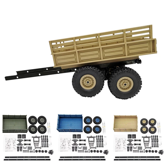 Upgrade Trailer Vehicle Model For WPL B14 B16 B24 Military Truck 1/16 RC Car DIY