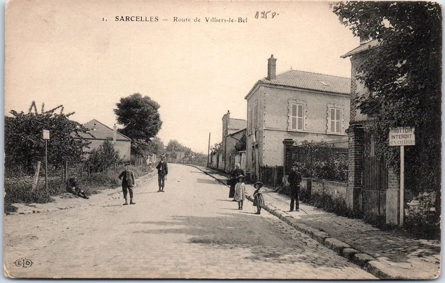 95 SARCELLES - the road de villiers le bel.
