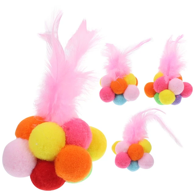 4 Pcs Cat Toy Plush Cat Balls Nibbling Cat Toy Cat Toys Indoor Cats