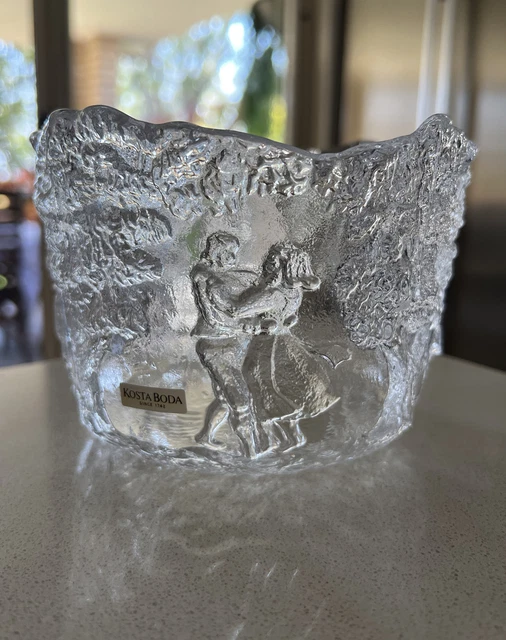 Kosta Boda Sweden Rhapsody Crystal Bowl 14.5cm Kjell Engman