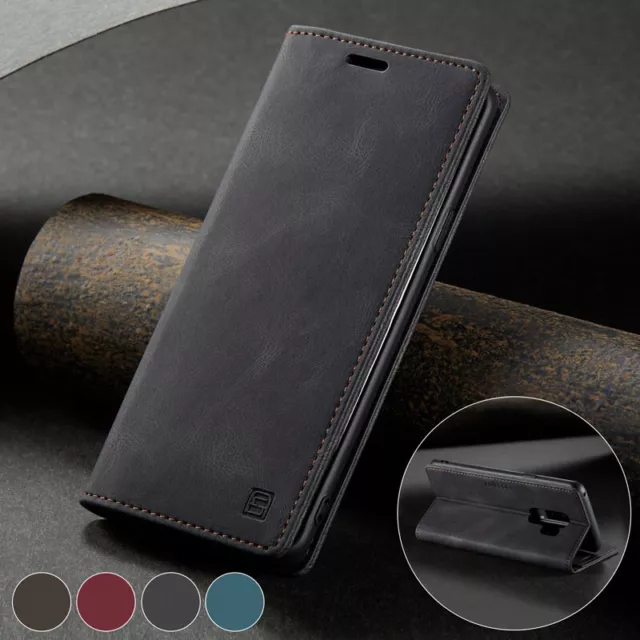 Premium Leather Magnetic Wallet Folding Phone Stander Case Cover For Cell Phones
