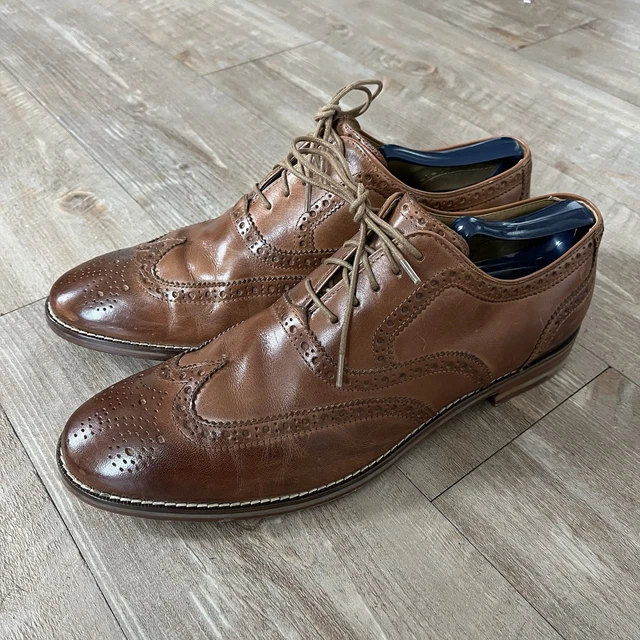 Cole Haan Cambridge Wingtip Oxford brown Style C11064 Men\'s Size 11.5M COLE HAAN CAMBRIDGE Size 12 Brown Leather Wingtip Oxfords  main image 2