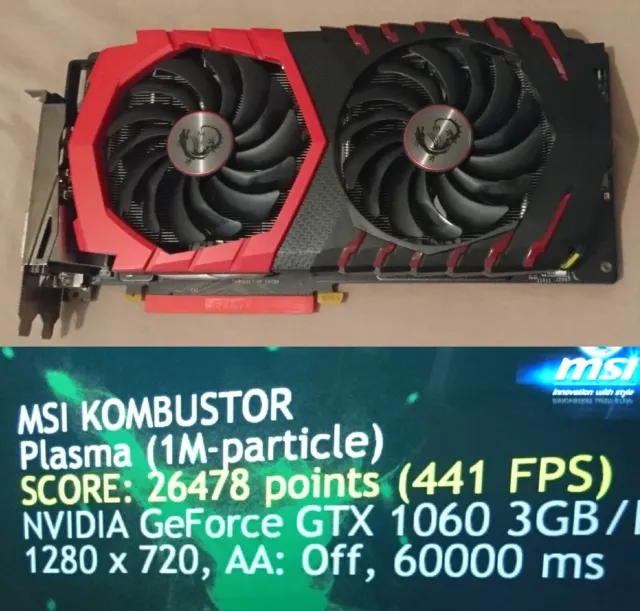 MSI GeForce GTX 1060 GAMING X 3G HDMI - funktioniert GTX1060