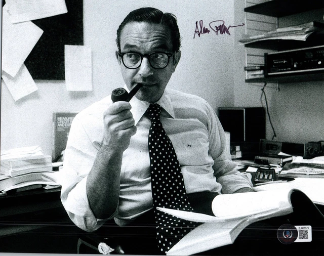 Alan Greenspan Signed 8X10 Photo Beckett Bas Coa Us Chair Federal Reserve 6
