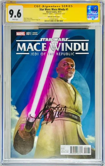 CGC Signature Series 9.6 Star Wars: Mace Windu #1 Variant Samuel L. Jackson Auto