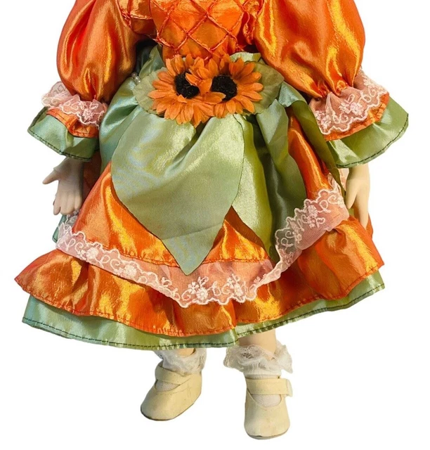 Heritage Signature Collection Porcelain Doll #34855 Heide Harvest Doll 3