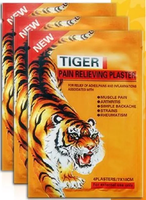 Tiger Balm Pain Relief Plaster Patches Capsicum 7x10cm - 32 to 60 Patches Choose