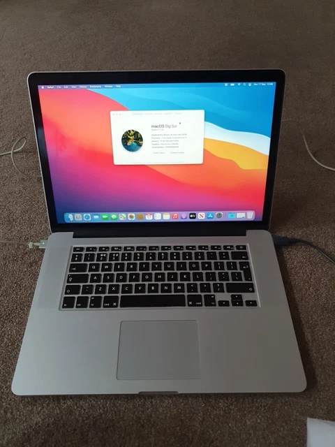 Apple MacBook Pro A1398 Late 2013 15" Retina Core i7-2GHz 256GB SSD 16GB RAM