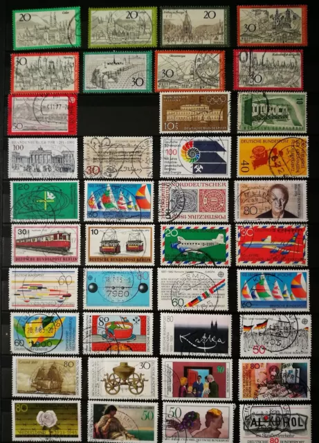 Konvolut: 39 Stück gepflegte Bund Briefmarken BRD..Lot..Straßenbahn, Luftpost...