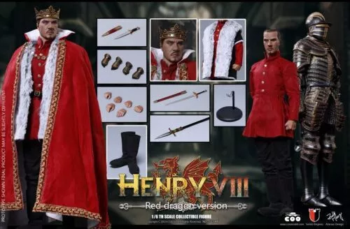 COOMODEL EMPIRES METAL ARMOR KING of England HENRY VIII RED DRAGON 1/6 ...