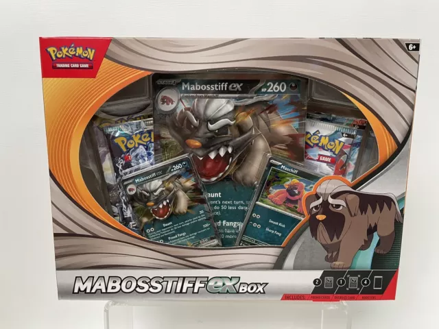 Pokemon TCG Mabosstiff Ex Box 4 x Booster Packs - New
