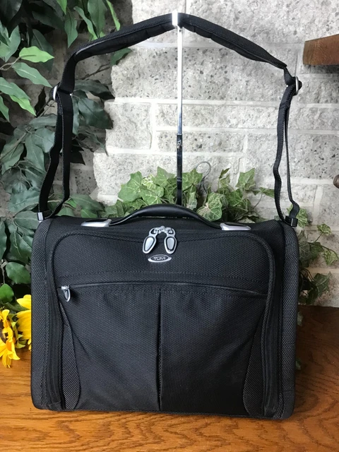 Tumi T3 Black Nylon Briefcase Bag Laptop Travel 6402Ste Carryon Shoulder Luggage
