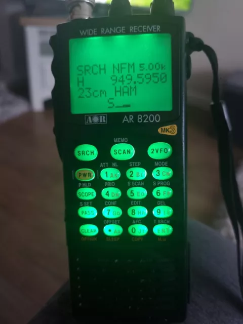 Aor Ar-8200 Mk3 Radio Communications Receiver Scanner.