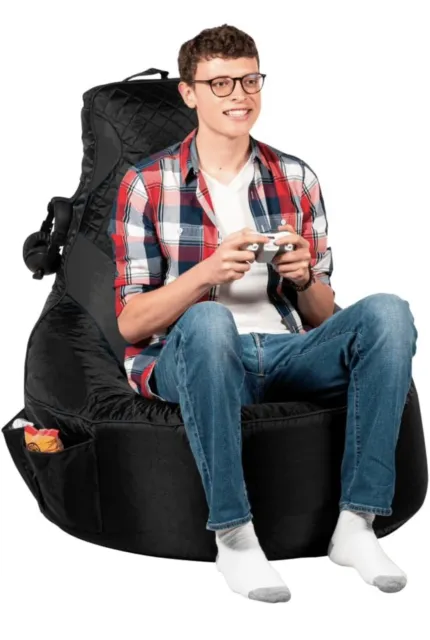 Gaming Bean Bag Chair for Adults [Cover ONLY No Filling] with High Back - Fun...