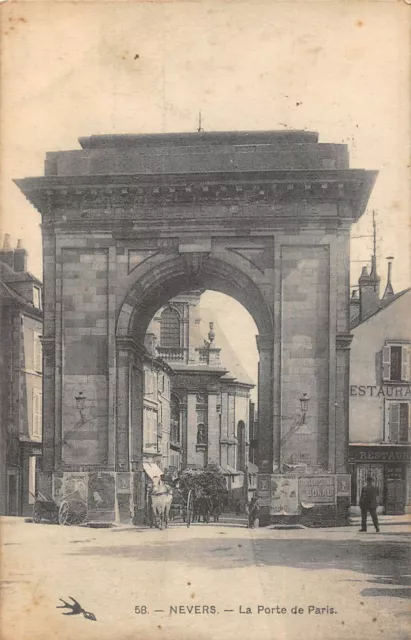 Cpa 58 Nevers Porte De Paris