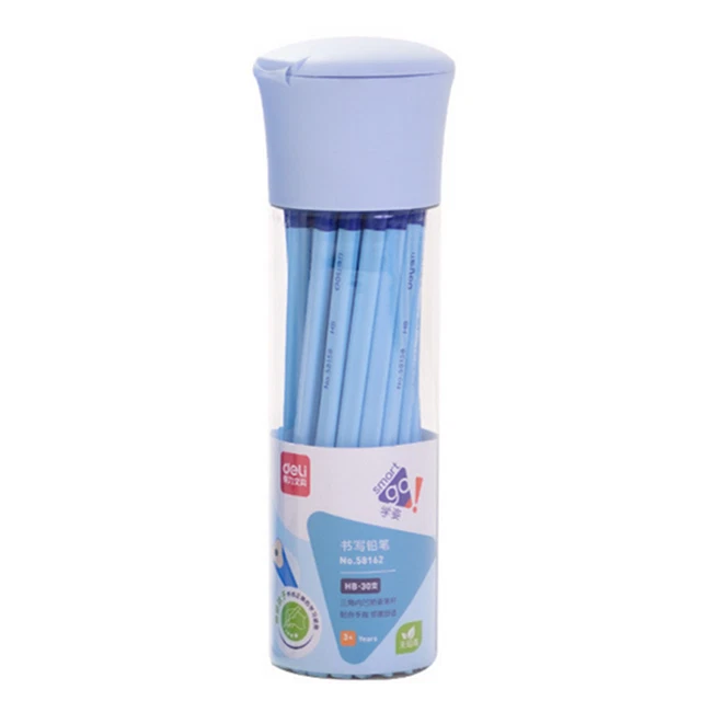 Set Scrittura 4 Matite Jumbo HB Forma Triangolare + Temperamatite Regalo - Per Scuola E Ufficio