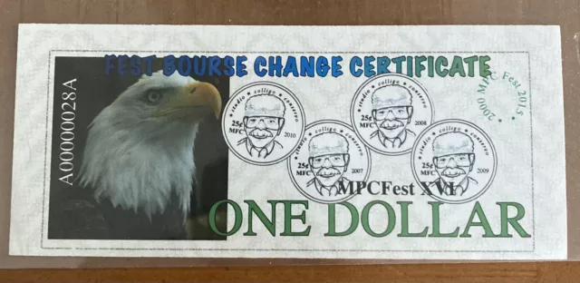 $1 "Low Serial "(Military Fest Cert)  A00000028A  $1 (Fest 2000) Rare!! $1