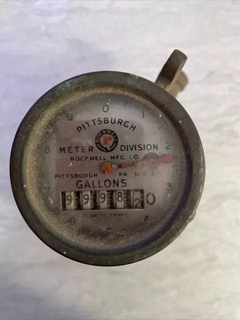 Vintage Rockwell Manufacturing Pittsburgh Meter Brass Water Steampunk