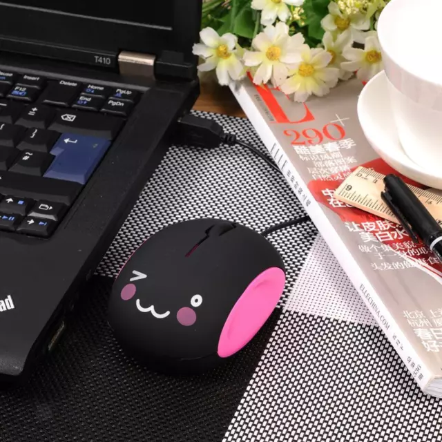 Souris optique USB rétractable mignonne, 1000DPI, pour ordinateur portable, PC