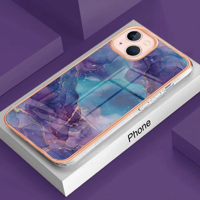 For Apple iPhone 14 Plus 13 12 Pro Max 11 Shockproof Marble TPU Soft Case Cover