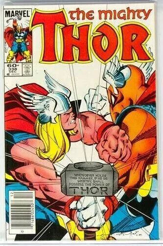 Thor #338 Dec 1983 Newsstand 2Nd App & Origin Beta Ray Bill Issue Comic Vf/Nm