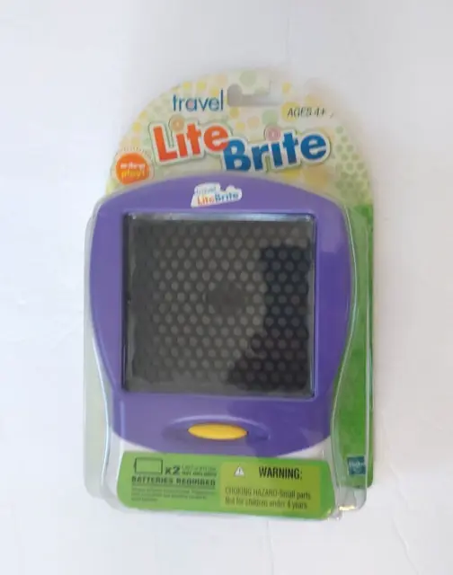 Travel Lite Brite from Hasbro -2006 120 pegs included -Sealed New On-the-Go Play