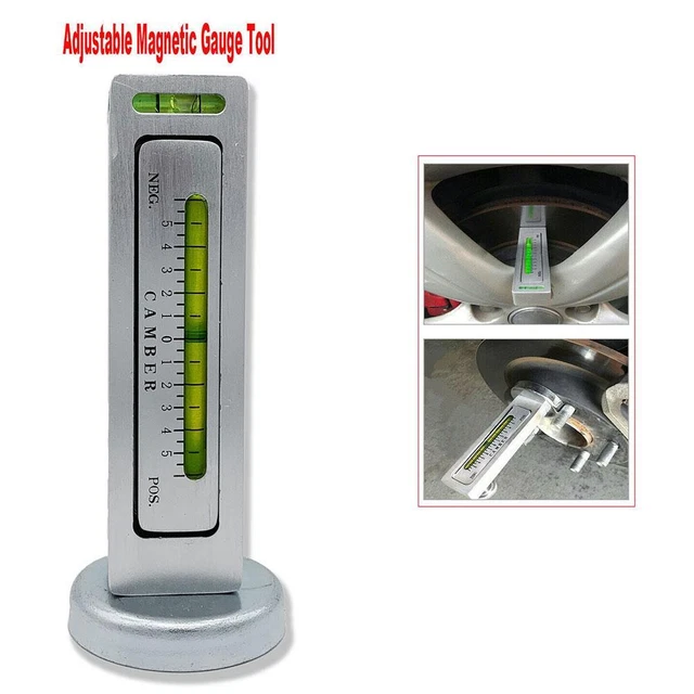Strumento Misuratore Magnetico Auto Camion Camber Castore Strut Allineamento Ruota Livello Spirito[