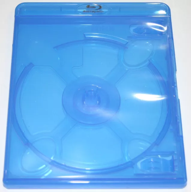 Empty eco-Lite Vortex 11MM Blu-ray Dual Disc Replacement Case c/w Blu-ray Logo