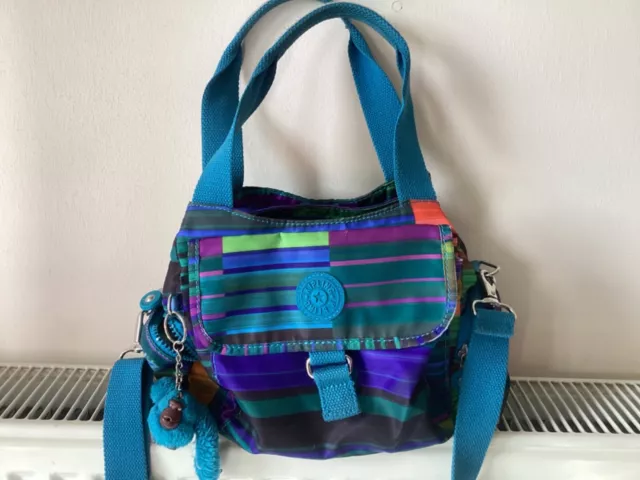 Kipling Handbag In Beautiful Blue Colour