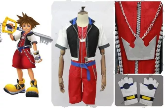 Kingdom Hearts 2.5 HD Remix Sora Cosplay Costume Ver.2 Helloween