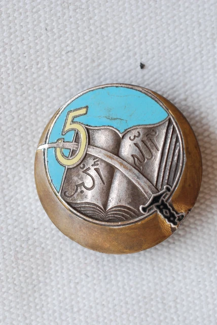Insigne 3 e régiment de tirailleur Marocain Delannoy sculpteur Arthus