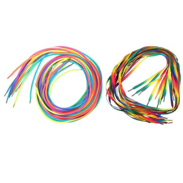 10 pares de cordones alegre decoración macramé cordones brillantes niño pequeño