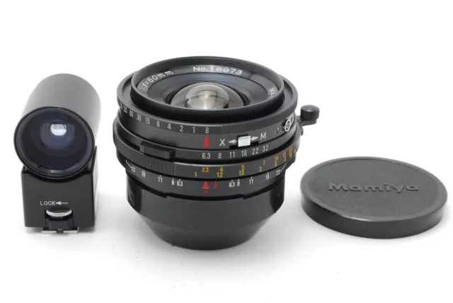【NEUWERTIG-】Mamiya Sekor 50 mm f/6,3 Objektiv mit Finder für Universalpresse aus Japan