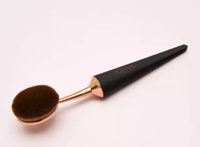 Iconic London Evo Sculpt Primer,Highlighter,Loose Powder Brush-Black & Rose Box