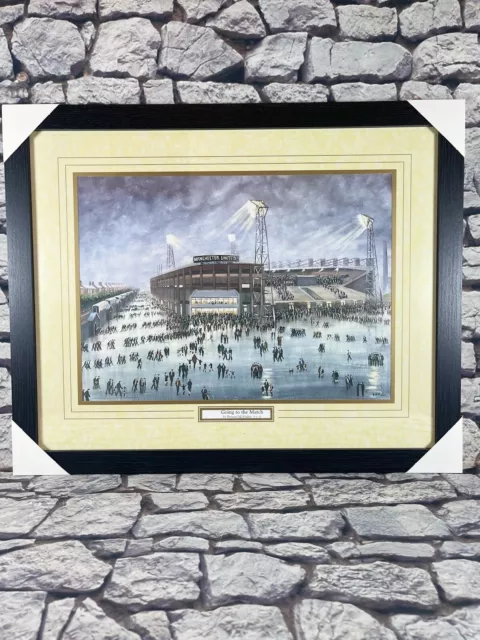 Manchester United Football Club Framed Picture Old Trafford Stadium MUFC