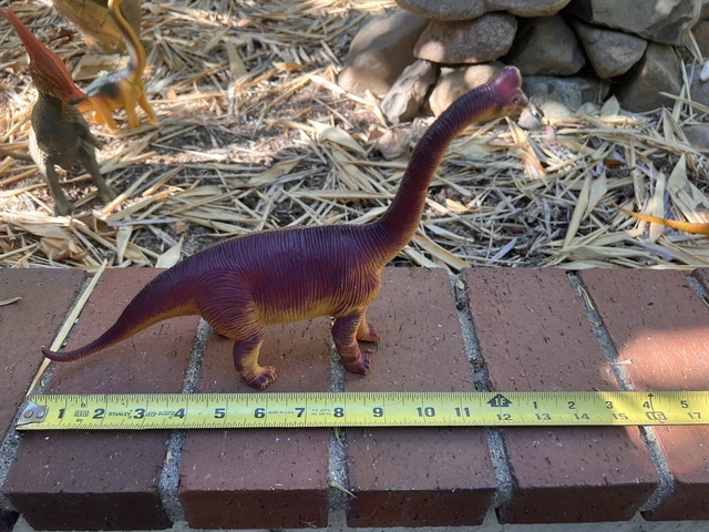 Vintage 12” Dinosaur￼ Plastic Toy Figure Brachiosaurus￼ 1990s