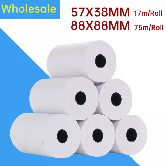 Thermal Receipt Paper, Cash Register POS Paper Roll 57 80mm Width Bulk Sale Shop