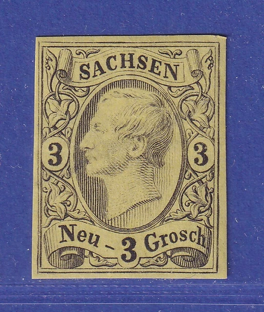 Altdeutschland Sachsen König Friedrich August II. Mi.-Nr. 11 ungebraucht *