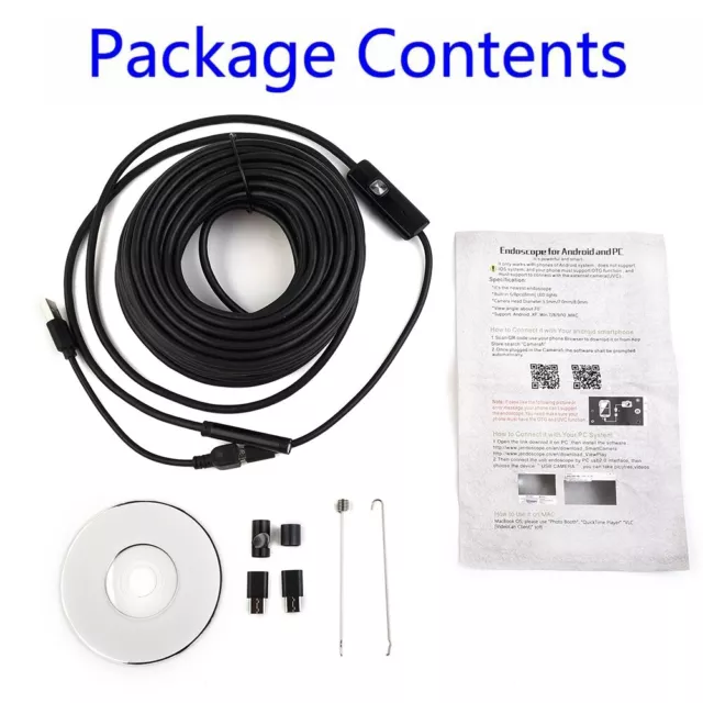 Telecamera di ispezione portatile USB impermeabile YPC-001-15M ricambio endoscopio