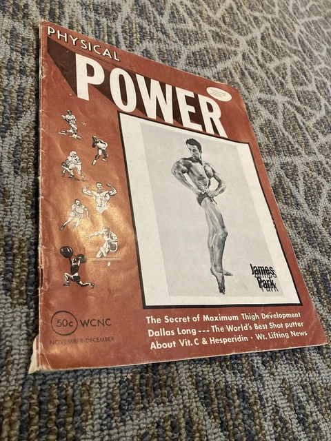PHYSICAL POWER MAGAZINE May 1962 Vintage Body Building James Park ...