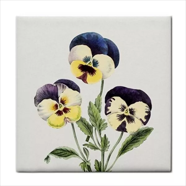 Pansies Flowers Ceramic Tile Backsplash Border Decorative Wall Art