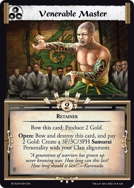 SWCCG: VENERABLE MASTER [Ungraded] L5R: Emperor Edition Star Wars CCG ...