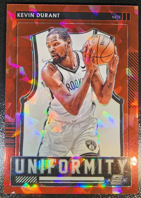 2021 Panini Contenders Optic Uniformity Red Cracked Ice Prizm Kevin Durant #16