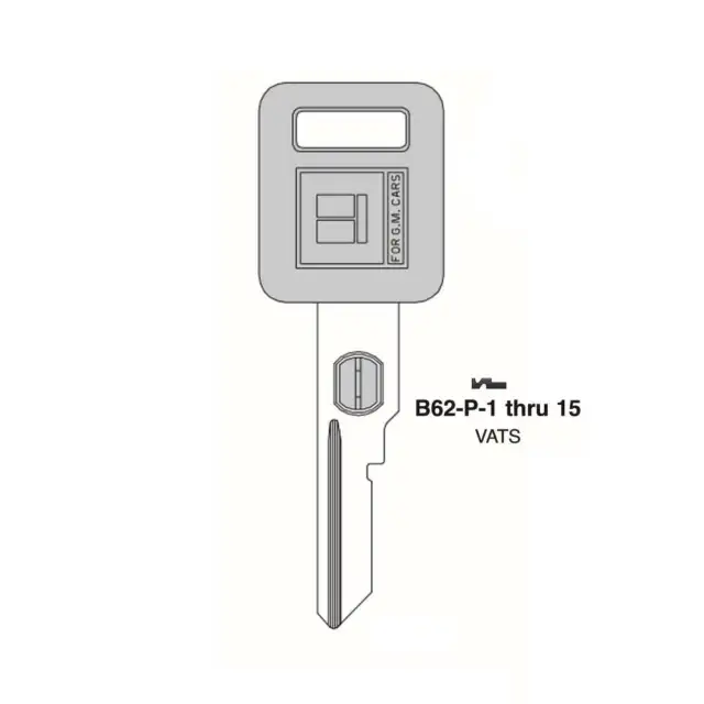 ILCO Single Side VATS System Transponder Key Replacement for GM - B62-P-14