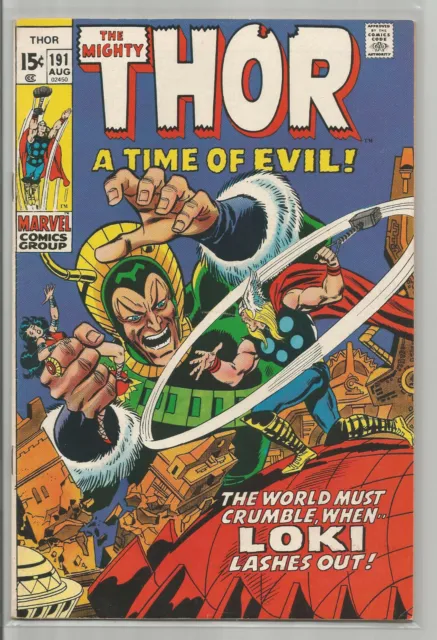 Thor # 191 * Stan Lee * John Buscema * Marvel Comics * 1971