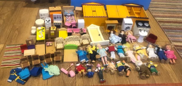 Large Job Lot Bundle  Dolls House Furniture & Accessories inclunding vintage