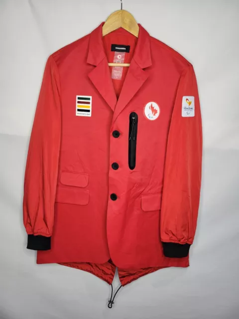 Dsqaured2 2016 Rio Paralympic Games Team Canada Jacket Women's Size Large Red