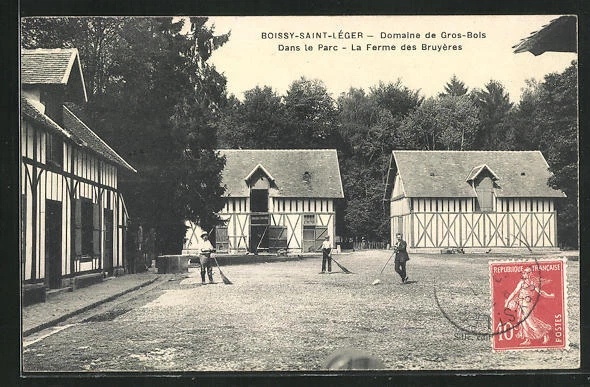 CPA Boissy-Saint-Leger, Domaine de Gros-Bois, dans le Parc, la Ferme des Bruyer