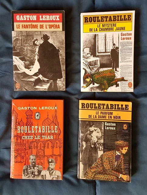 Lot  4 Rouletabille Gaston Leroux livre de poche